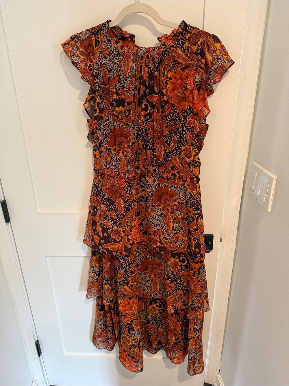 Julia Jordan Floral Tiered Midi Dress